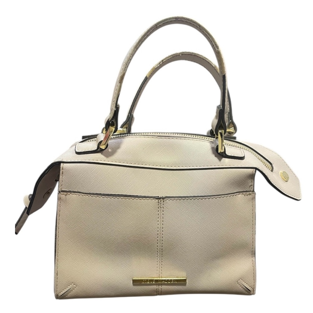 Steve Madden Cream/White Satchel with Structured Design